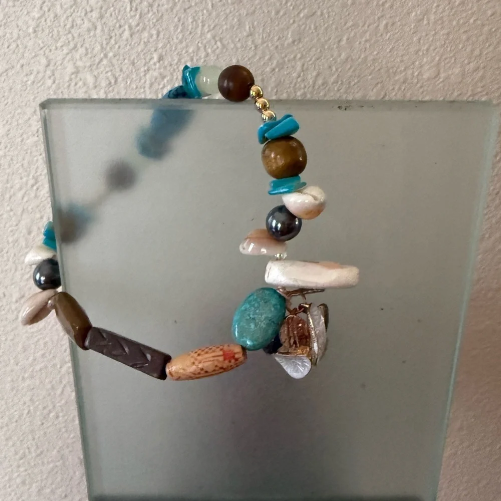 Multicolor Beaded Bracelet anklet handmade